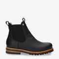 Burton Igloo botines de piel con forro interior de pelo natural. negro